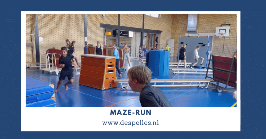 Maze-Run in de gymles