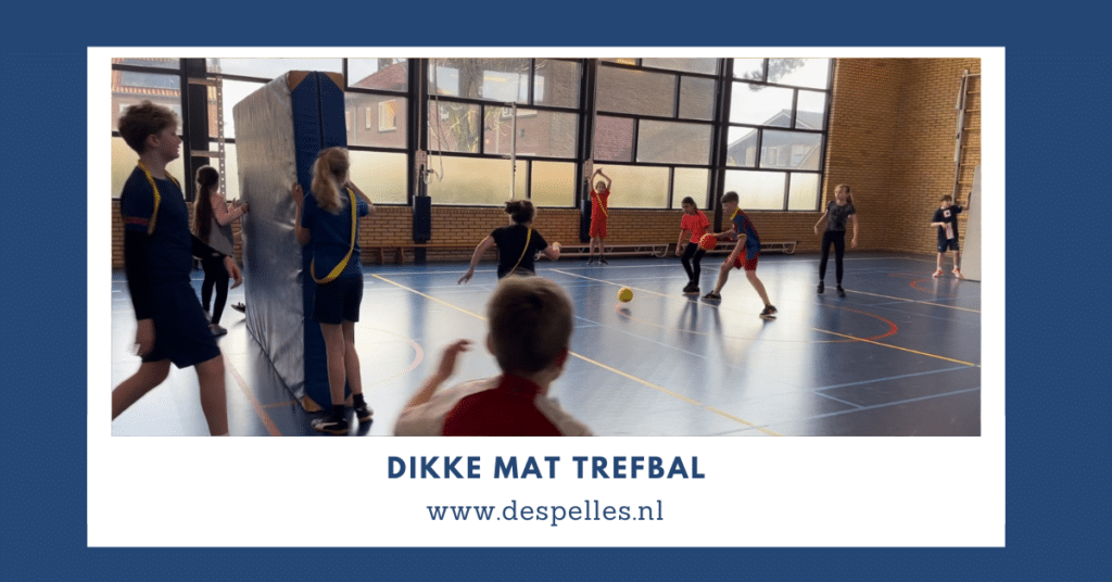 Dikke Mat Trefbal in de gymles