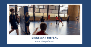 Dikke Mat Trefbal in de gymles