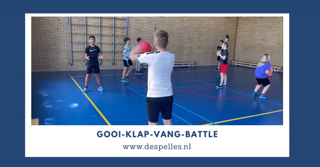Gooi-Klap-Vang-Battle in de gymles