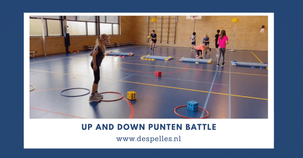 Up and down punten battle in de gymles