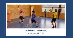 4-hoepel-Korfbal in de gymles