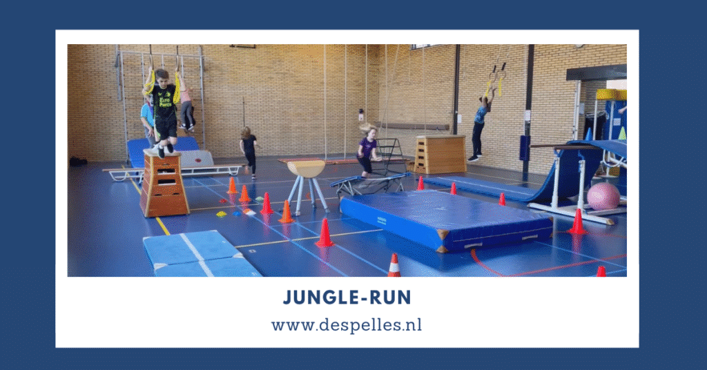 Jungle-Run in de gymles