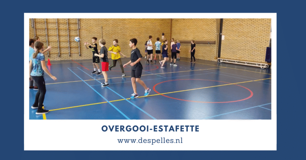 Overgooi-Estafette in de gymles
