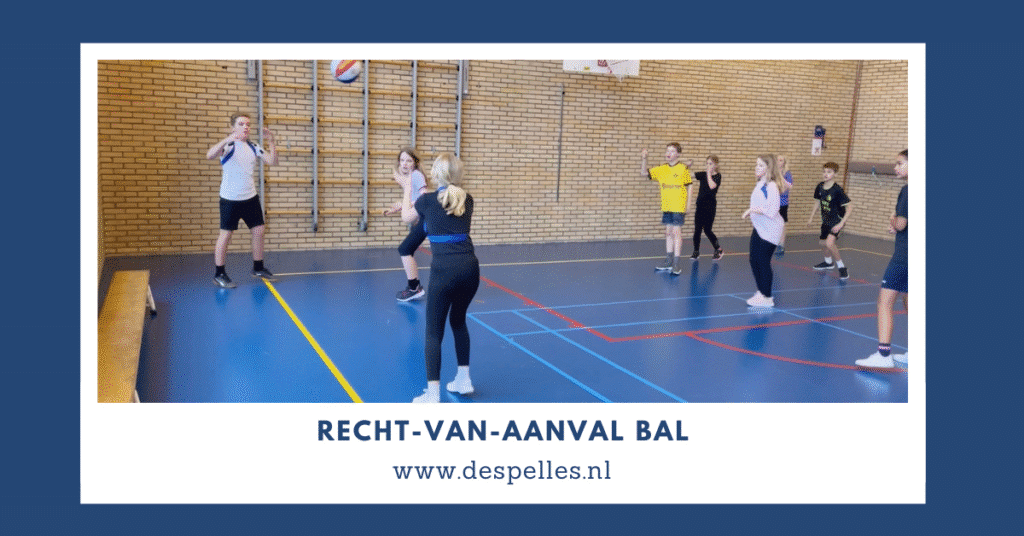 Recht-van-aanval Bal in de gymles