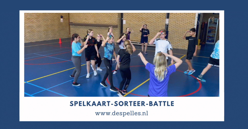 Spelkaart-Sorteer-Battle in de gymles
