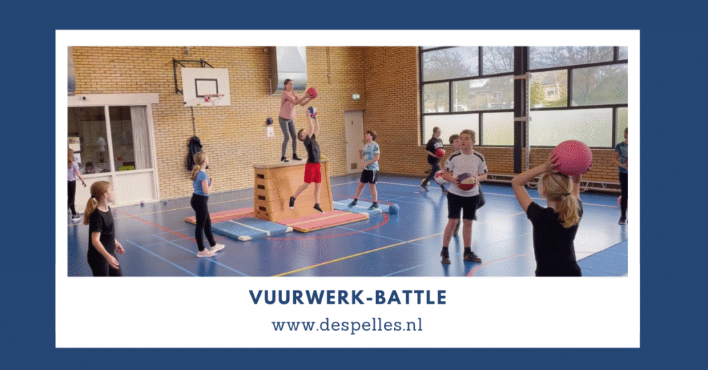 Vuurwerk-Battle in de gymles