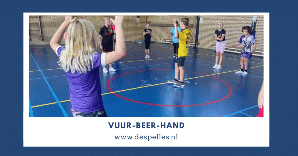 Vuur-Beer-Hand in de gymles