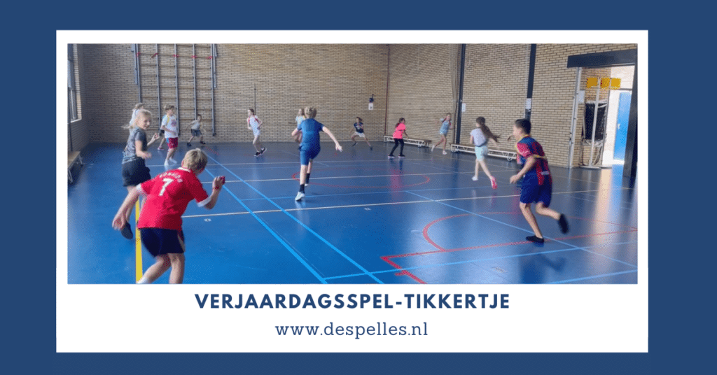 Verjaardagsspel-Tikkertje in de gymles