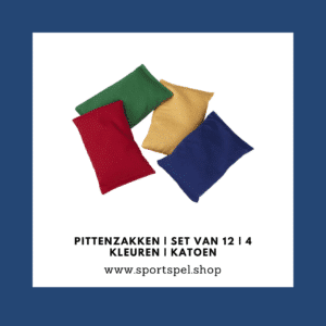 Pittenzakken | Set van 12 | 4 kleuren | Katoen