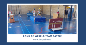 Rond de wereld Team Battle in de gymles