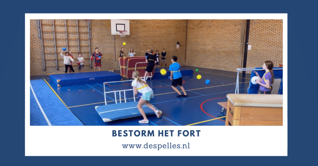 Bestorm-Het-Fort in de gymles