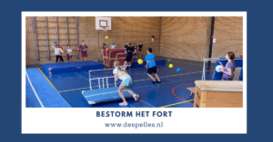 Bestorm-Het-Fort in de gymles