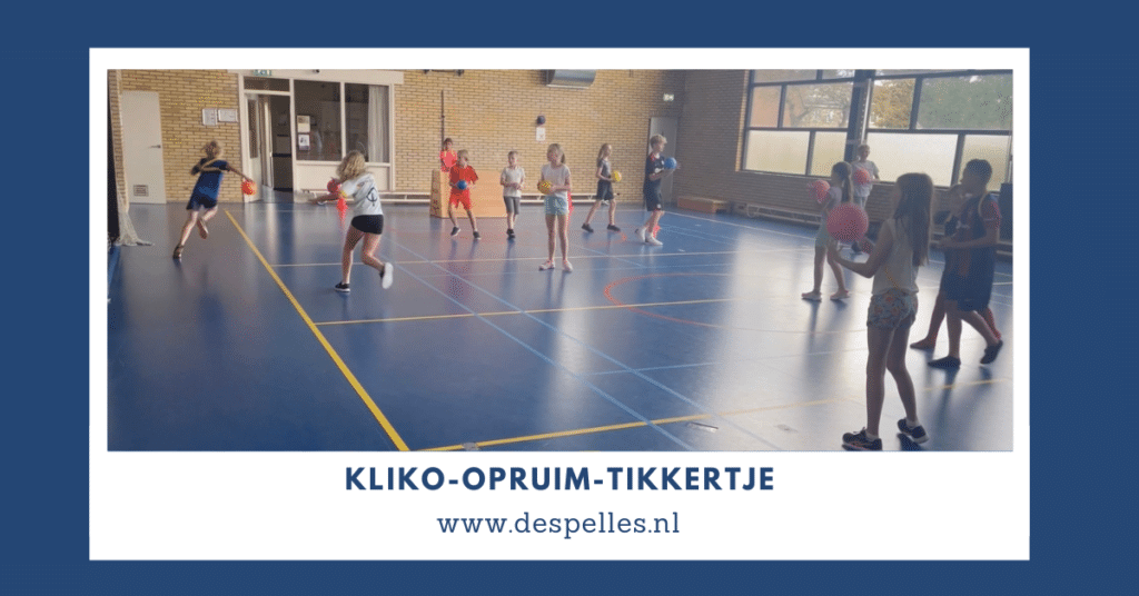 Kliko-Opruim-Tikkertje in de gymles