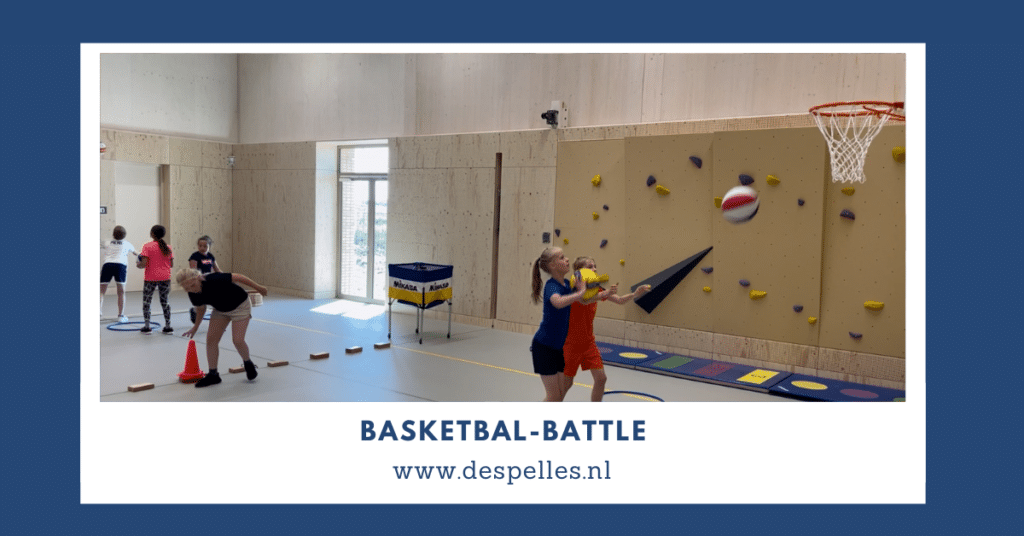 Basketbal-Battle in de gymles