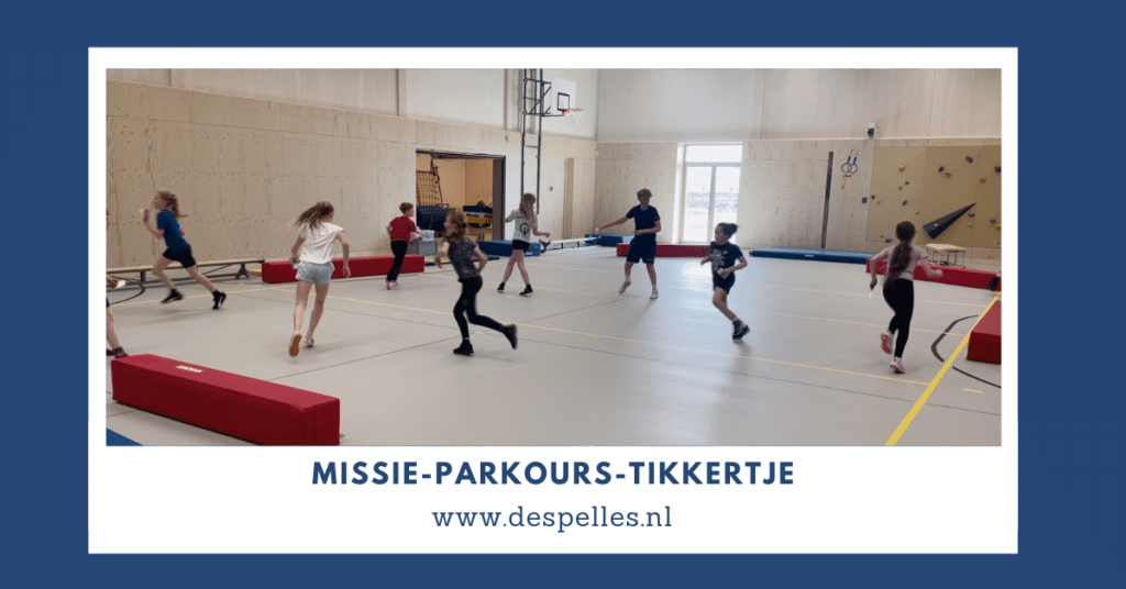 Missie-Parcours-Tikkertje in de gymles