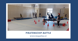 Piratenschip-Battle in de gymles