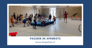 Passeer de apenrots in de gymles